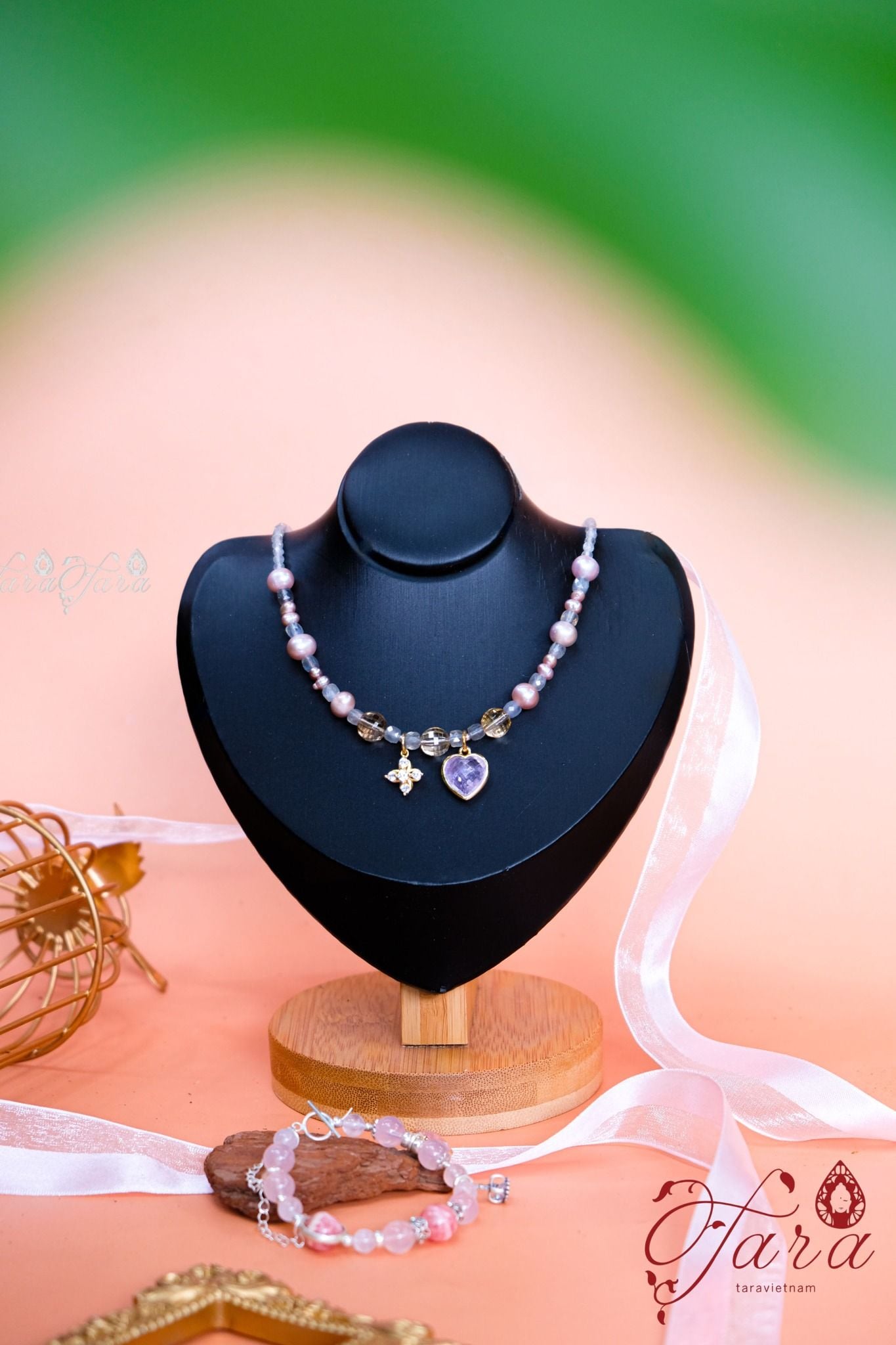  Dây Chuyền Ngọc Trai, Thạch Anh và Hắc Nguyệt Quang 