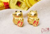  Charm Mèo Thần Tài Vàng 24k 