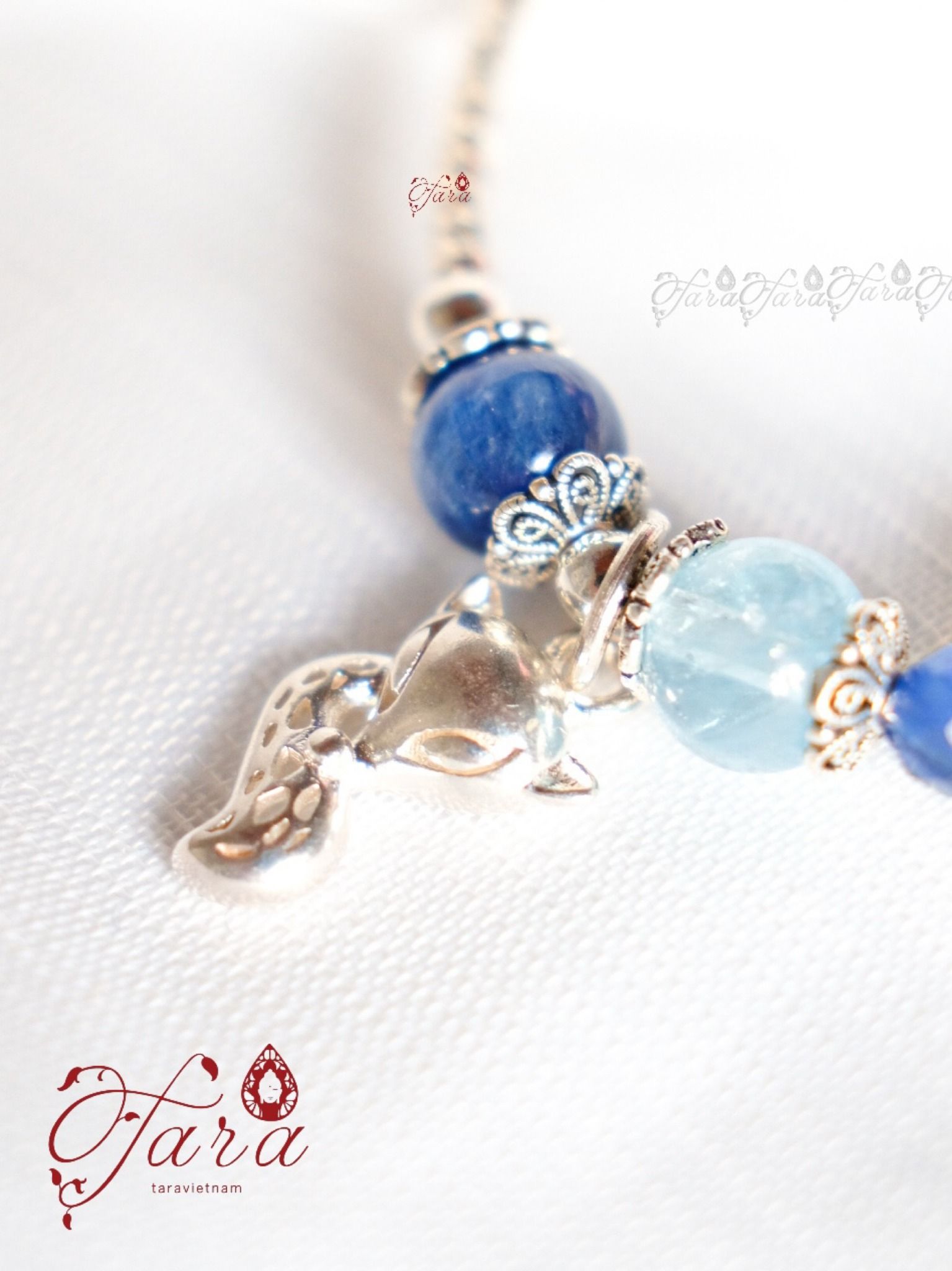  Vòng Aquamarine, Kyanite và Moonstone 