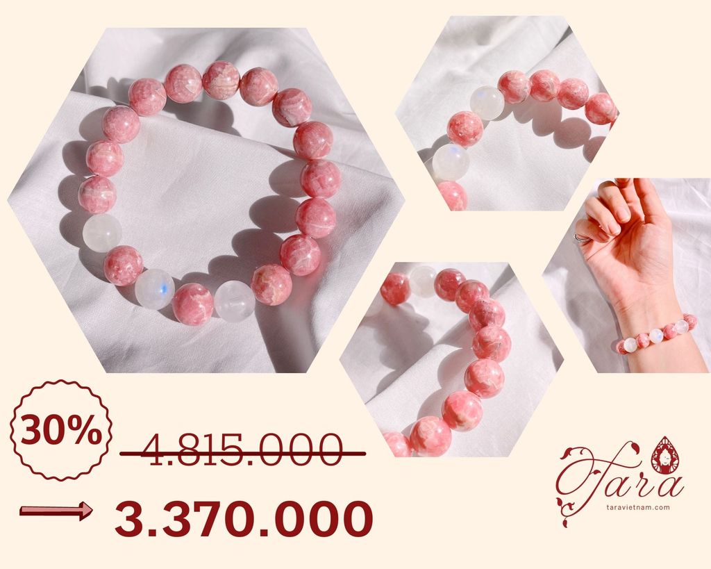  Vòng Đá Đào Hoa và Moonstone 