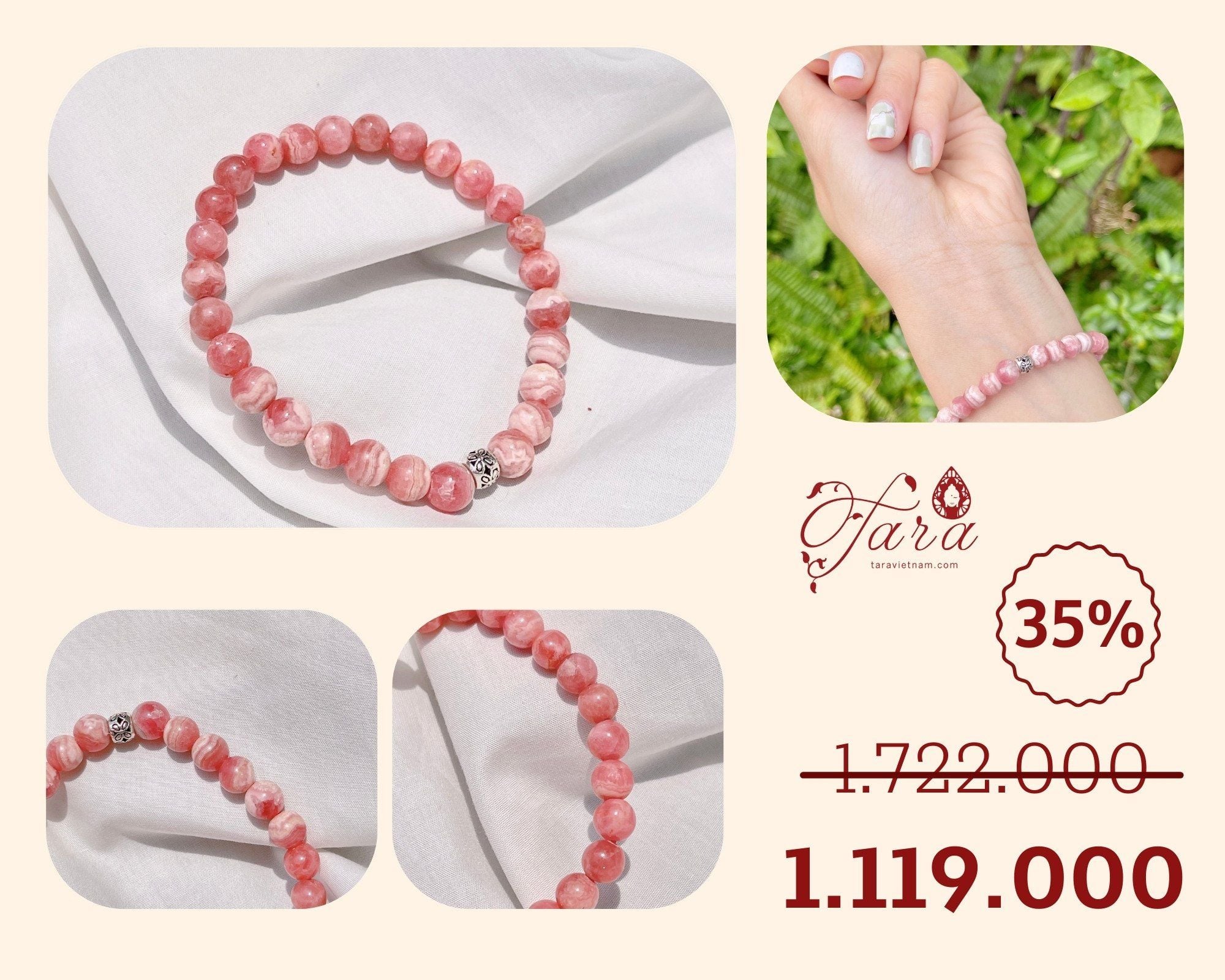  Vòng Đá Đào Hoa Ưu Đãi 