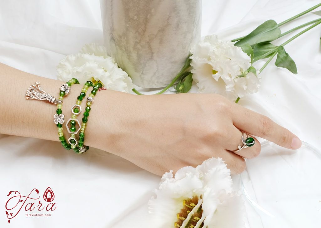  Limited edition - Diopside lấp lánh mix Peridot thanh nhã 