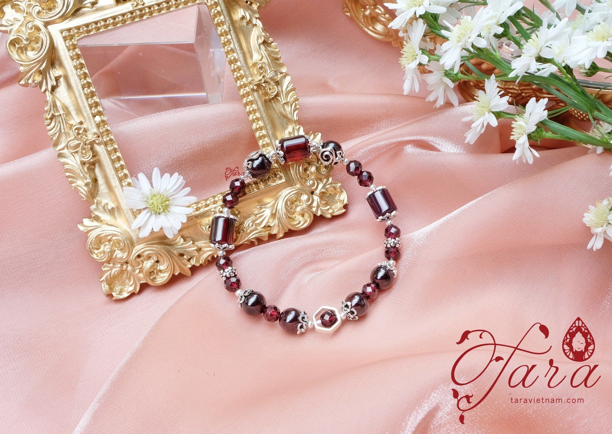  Lắc Garnet mài giác mix lu thống tài lộc 