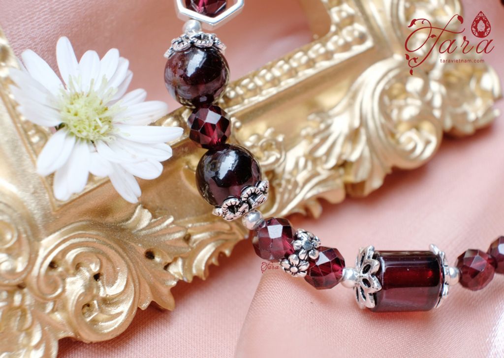  Lắc Garnet mài giác mix lu thống tài lộc 