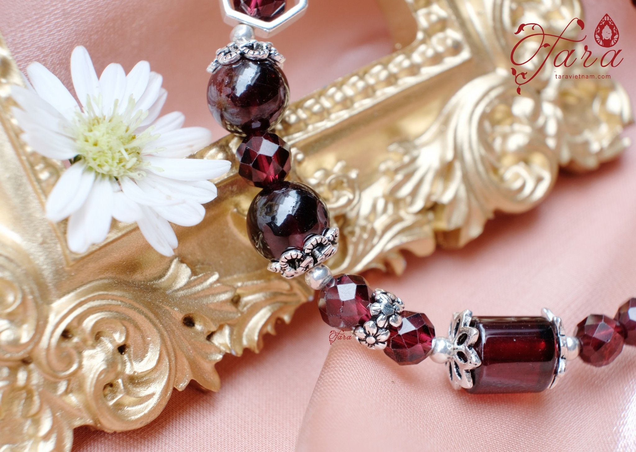  Lắc Garnet mài giác mix lu thống tài lộc 