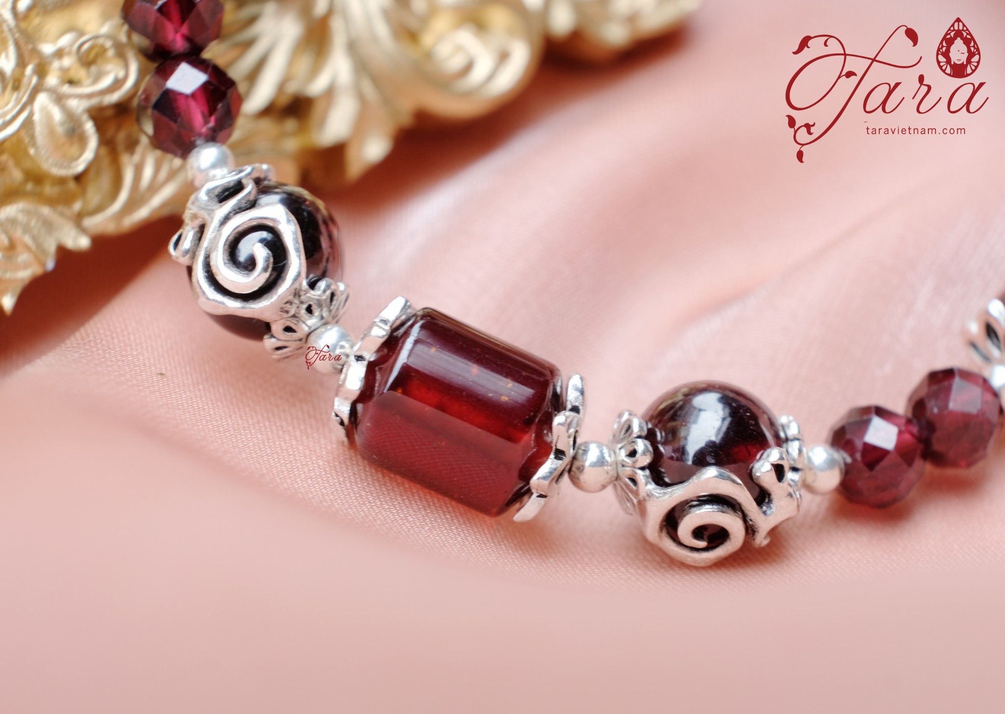  Lắc Garnet mài giác mix lu thống tài lộc 