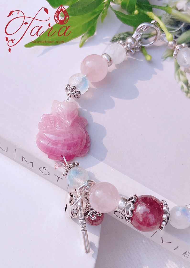  Vòng tay Hồ Ly Ruby Yêu Kiều 