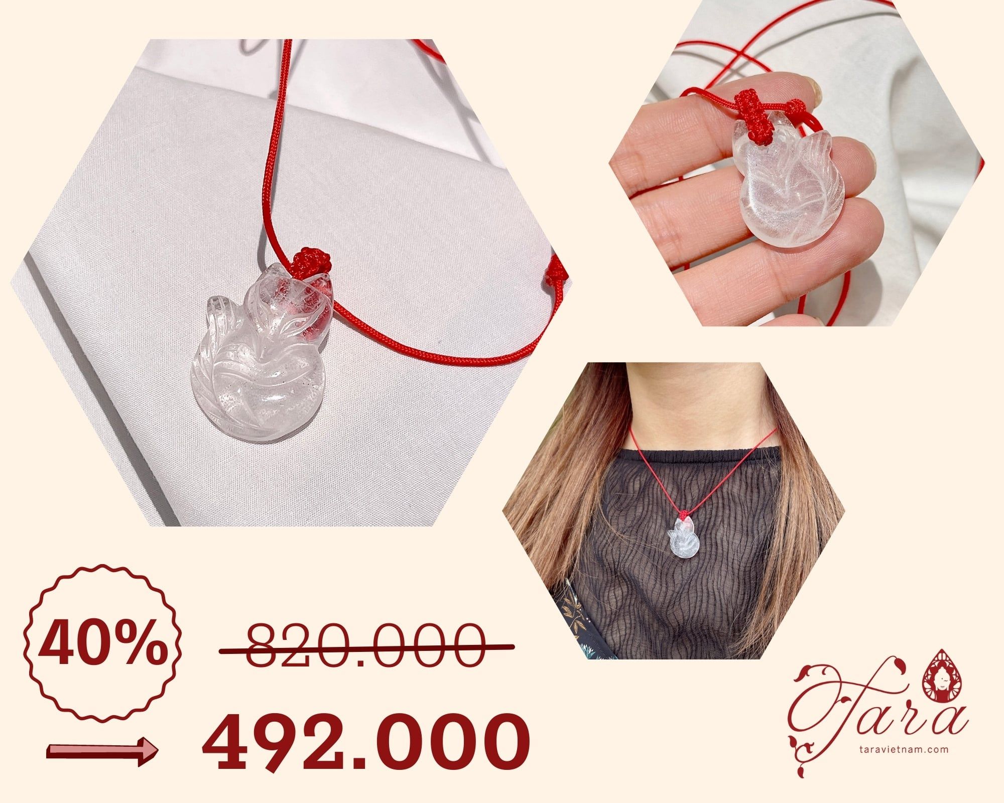  Dây Chuyền Hồ Ly Ưu Linh Trắng Ưu Đãi 