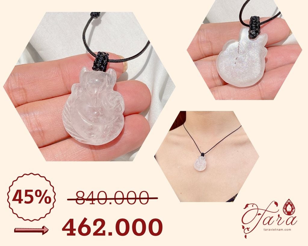  Dây Chuyền Hồ Ly Ưu Linh Hoa Trắng Ưu Đãi 