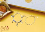  Set vòng tay Kyanite và Moonstone mix Charm bạc Thái 925 