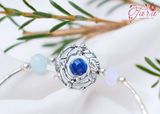  Lắc Aquamarine mix Kyanite và Mã Não xanh nhẹ nhàng, duyên dáng 