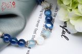  Vòng cặp đá Kyanite mix Aquamarine và Moonstone dàng tặng chàng và nàng 