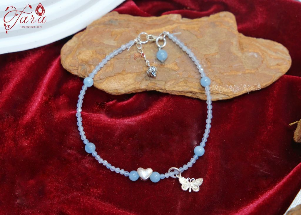  Lắc Chân Aquamarine 