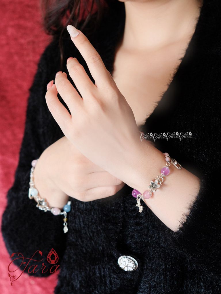  Lắc Đào Hoa, Thạch Anh, Tourmaline và Lắc Beryl 