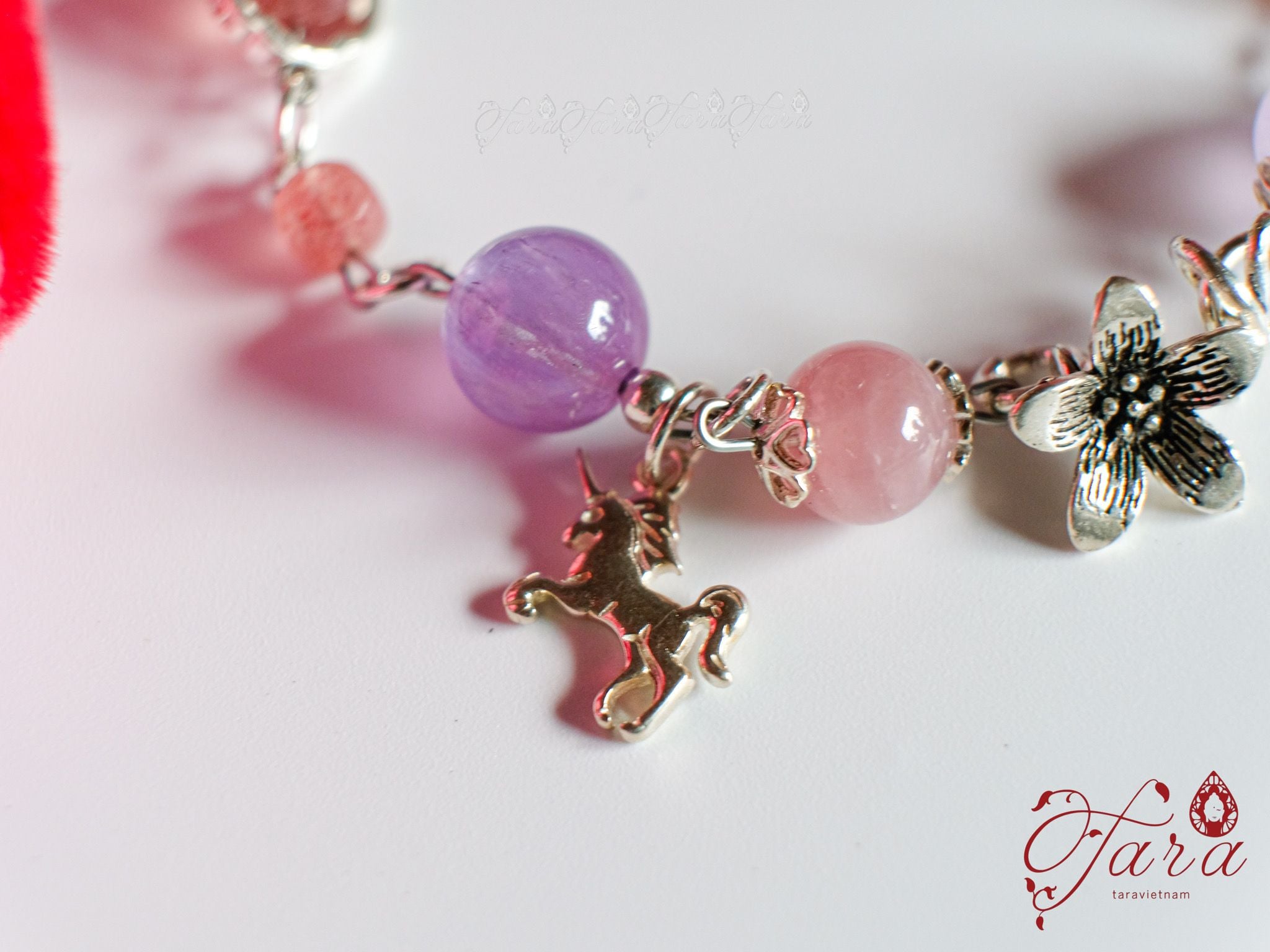  Lắc Đào Hoa, Thạch Anh, Tourmaline và Lắc Beryl 