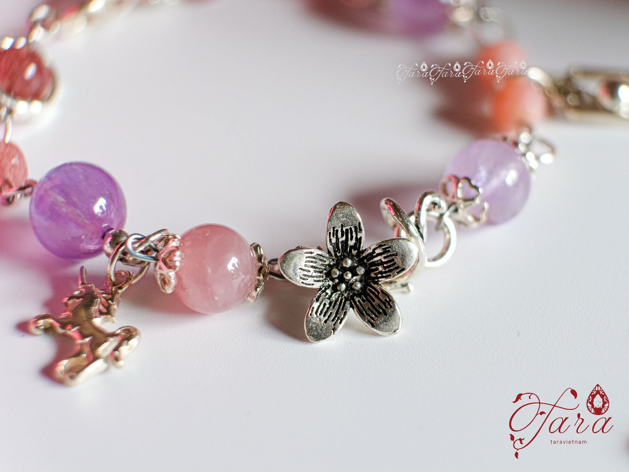  Lắc Đào Hoa, Thạch Anh, Tourmaline và Lắc Beryl 