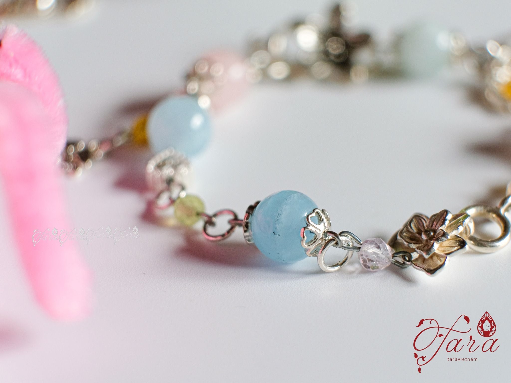  Lắc Đào Hoa, Thạch Anh, Tourmaline và Lắc Beryl 