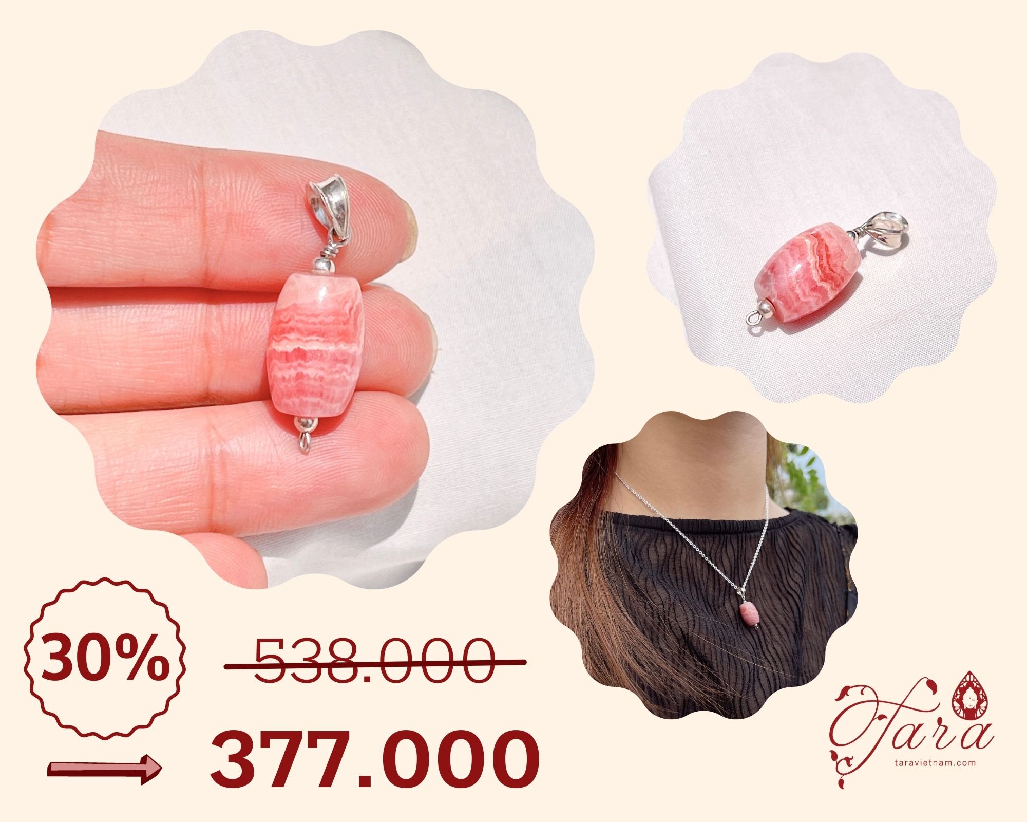  Mặt Dây Chuyền Lu Thống Đào Hoa Ưu Đãi 