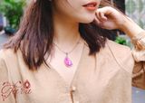  Dây chuyền Bạc cao cấp và Hồ Ly Ruby 