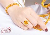  Nhẫn đá Citrine bọc Vàng 610 cao cấp 