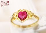  Nhẫn đá Ruby trái tim - Vẻ đẹp kiêu sa khó chối từ 