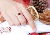  Nhẫn Garnet Trái Tim 