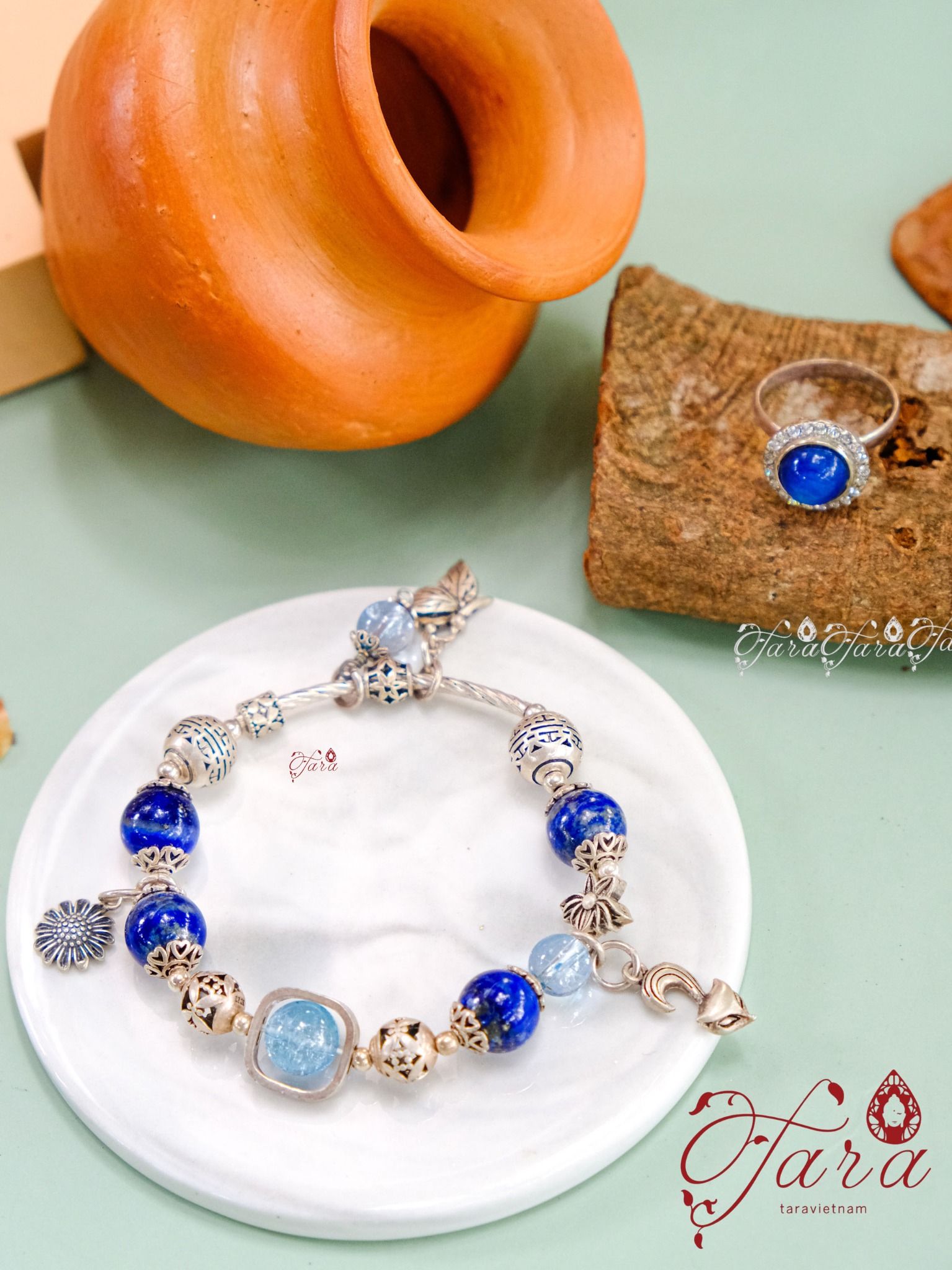 Vòng Lapis Lazuli và Topaz TARA GEMS