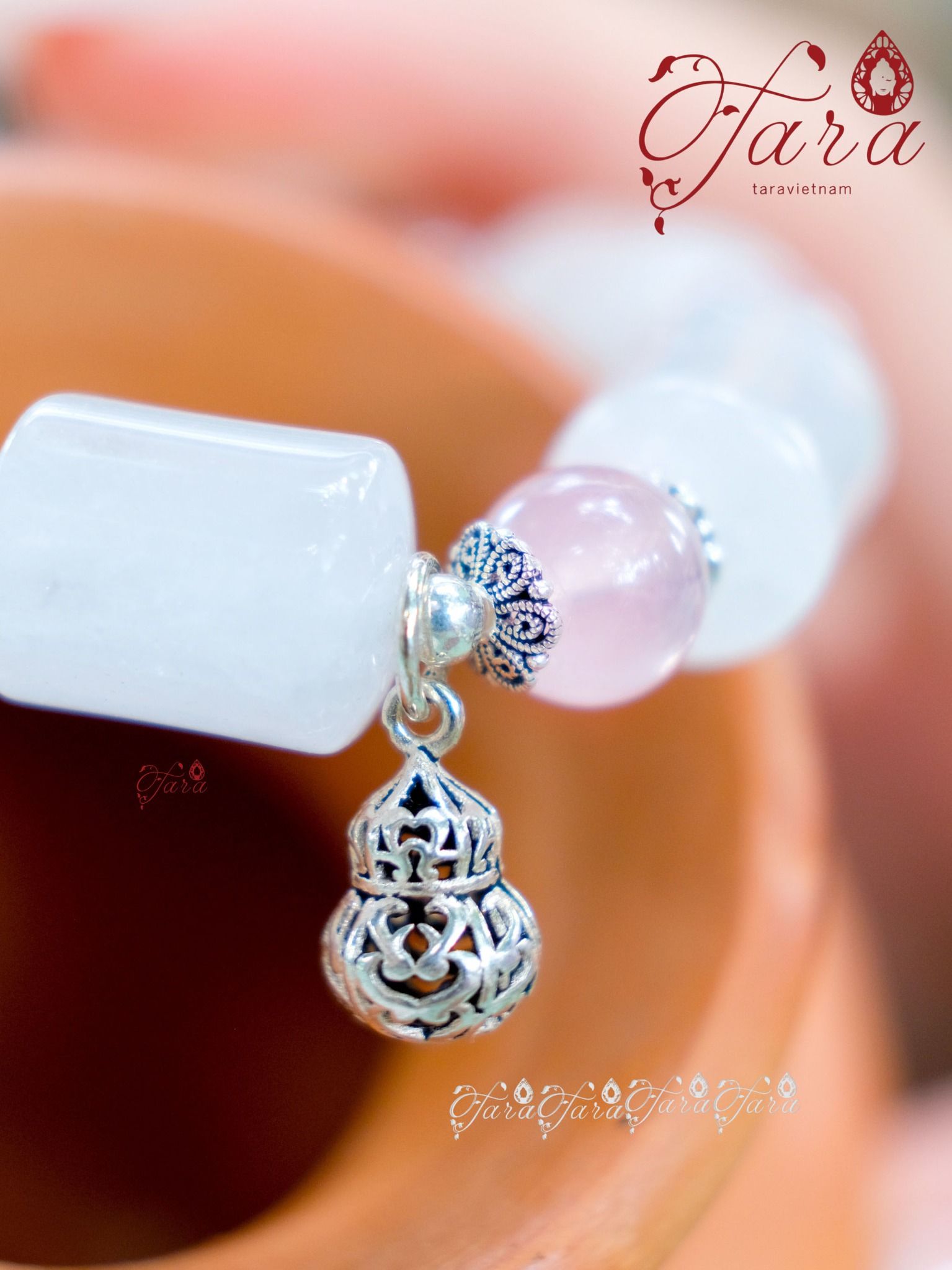  Vòng Thạch Anh Hồng và Thạch Anh Trắng 