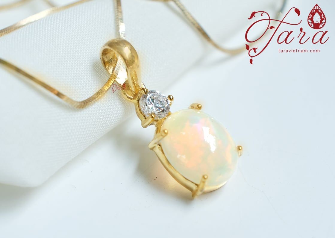  Dây Chuyền Opal Lấp Lánh Cầu Vồng 