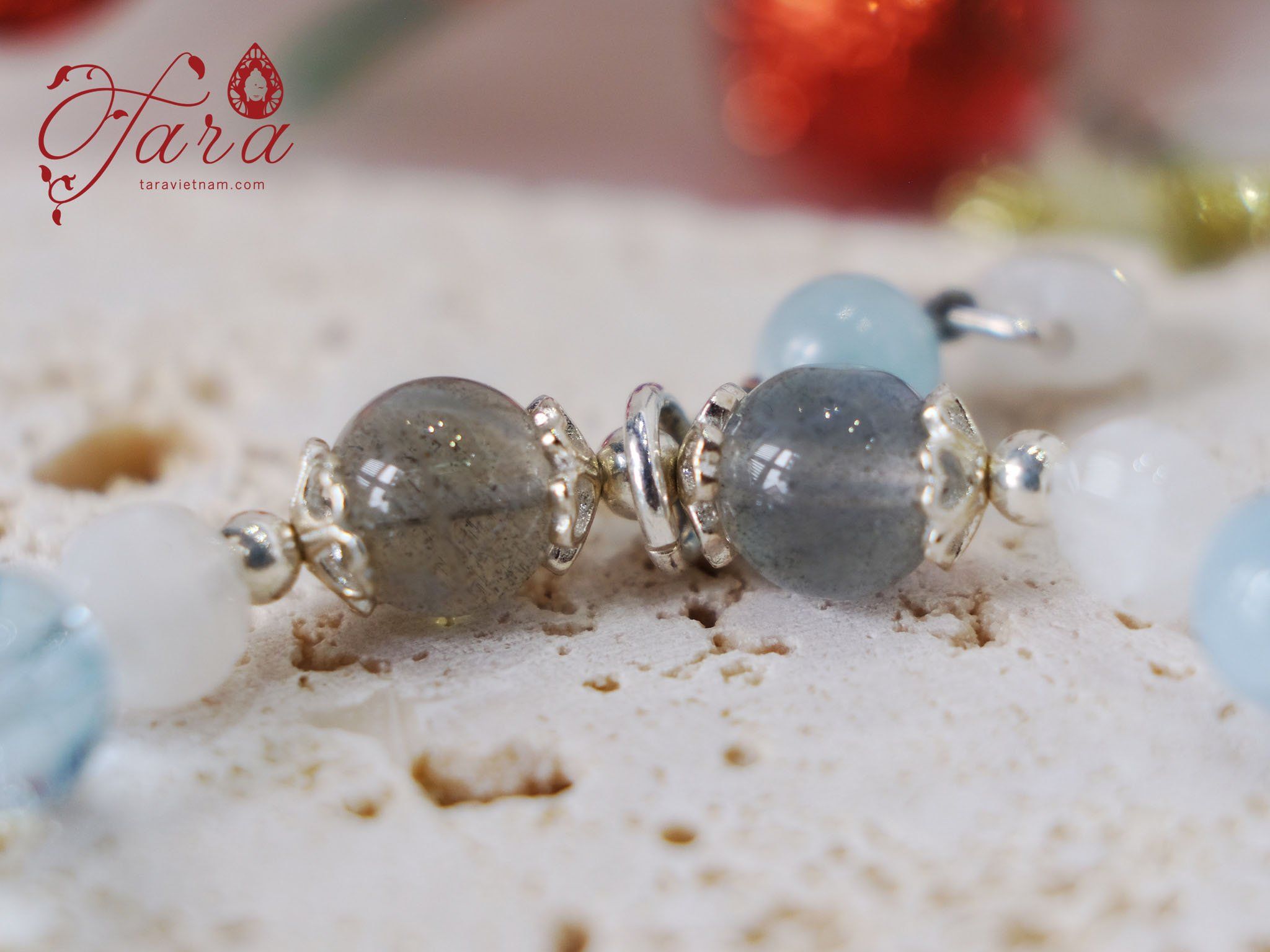  Vòng Topaz, Aqua, Moonstone và Hắc Nguyệt 