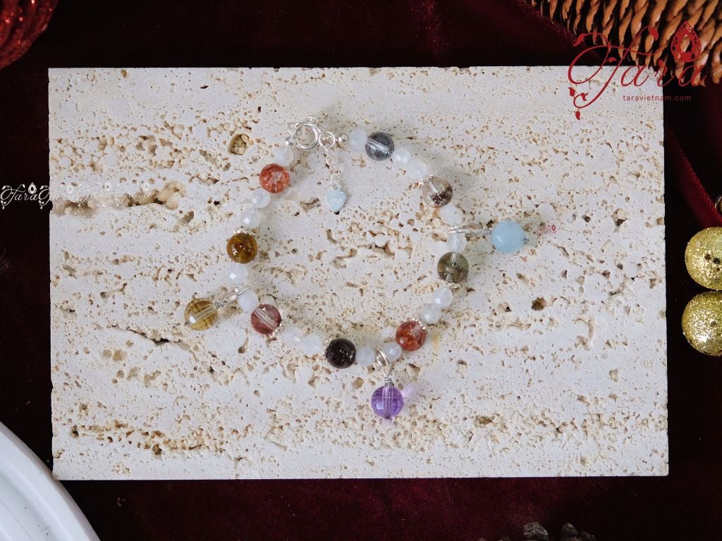  Moonstone, Beryl, Thạch Anh Tím và Ưu Linh Hoa 