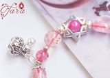  Vòng tay Super Seven mix Ruby, Tourmaline và Charm Bạc 925 