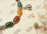  Vòng tay Tourmaline mix Charm Bạc Thái 925 