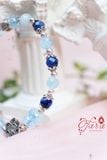  Vòng tay Kyanite giác mix Topaz và Aquamarine xinh xắn, thanh lịch 