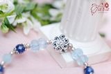 Vòng tay Kyanite giác mix Topaz và Aquamarine xinh xắn, thanh lịch 