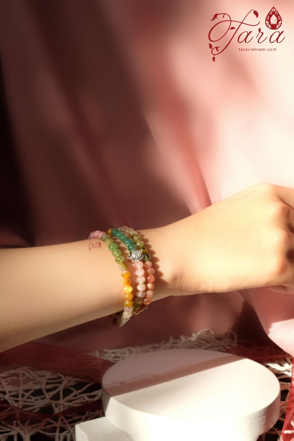  Vòng Tourmaline Quấn Dây 