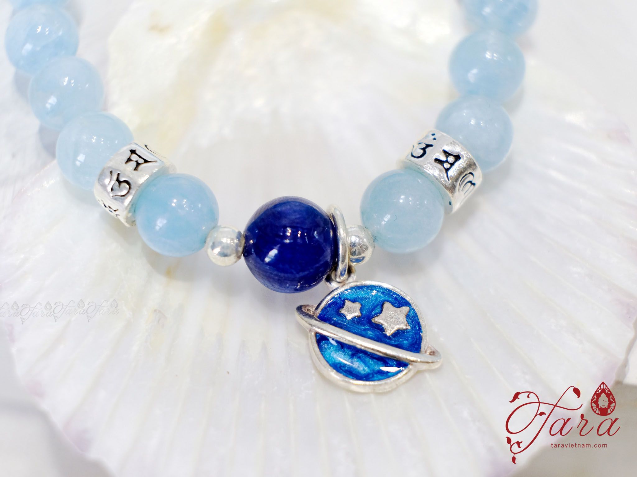  Vòng tay Aquamarine, Kyanite và Lapis cho bé 