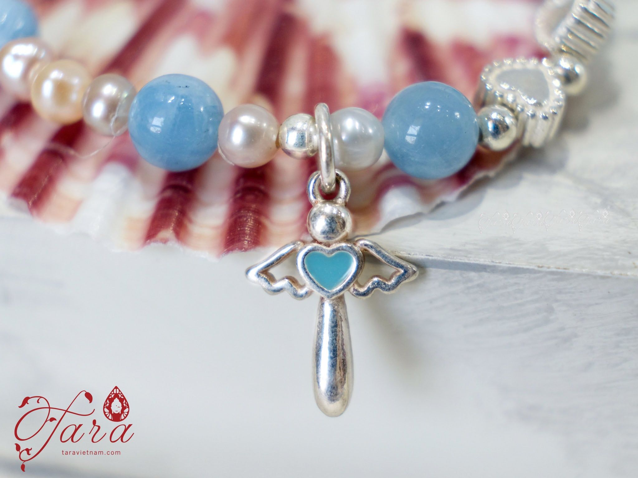  Vòng tay Aquamarine, Kyanite và Lapis cho bé 