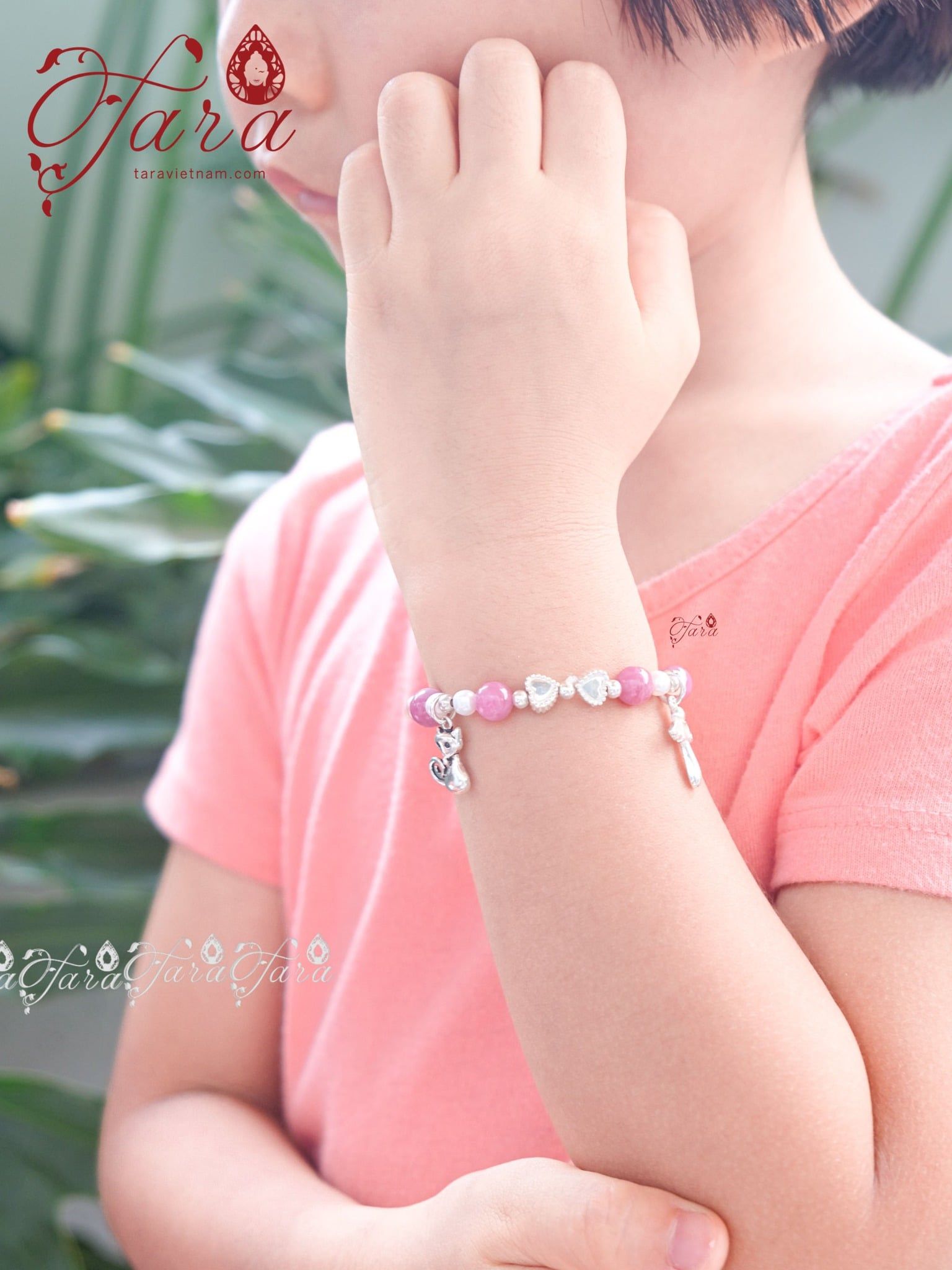  Vòng Tourmaline và Ngọc Trai cho bé 