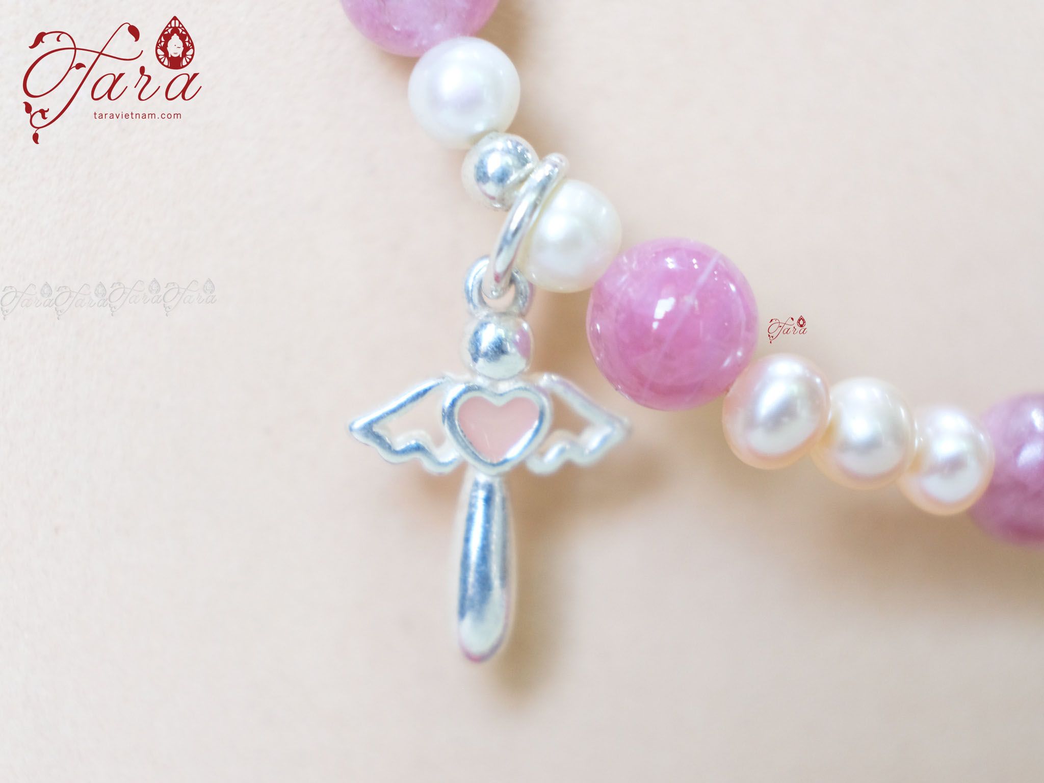  Vòng Tourmaline và Ngọc Trai cho bé 