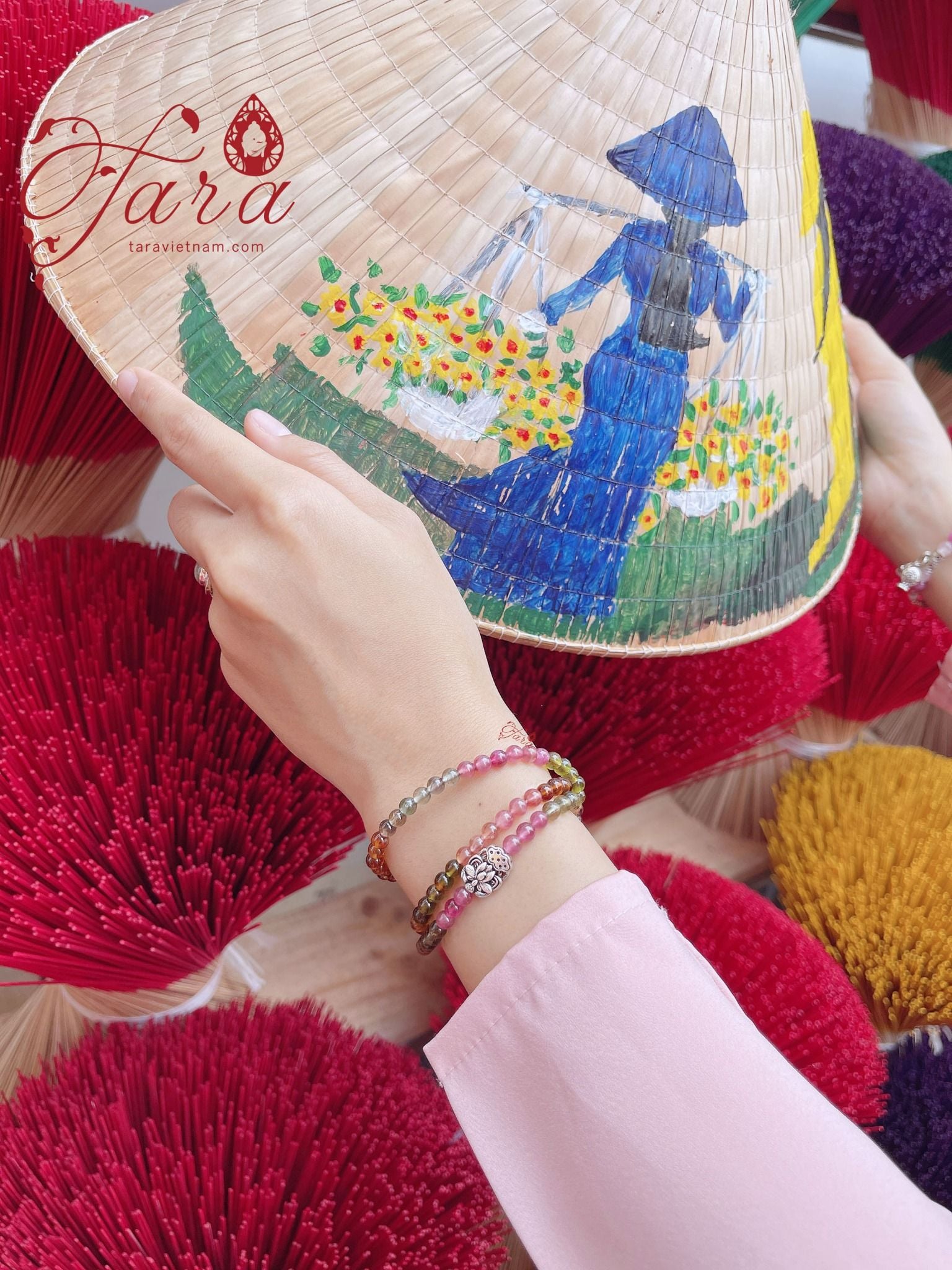  Vòng Tourmaline Quấn Dây 