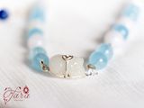  Vòng Aquamarine, Bạch Ngọc, Kyanite và Tỳ Hưu Cẩm Thạch 