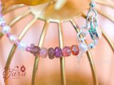  Vòng Ngọc Trai, Tourmaline mix Charm Thạch Anh Hồng 