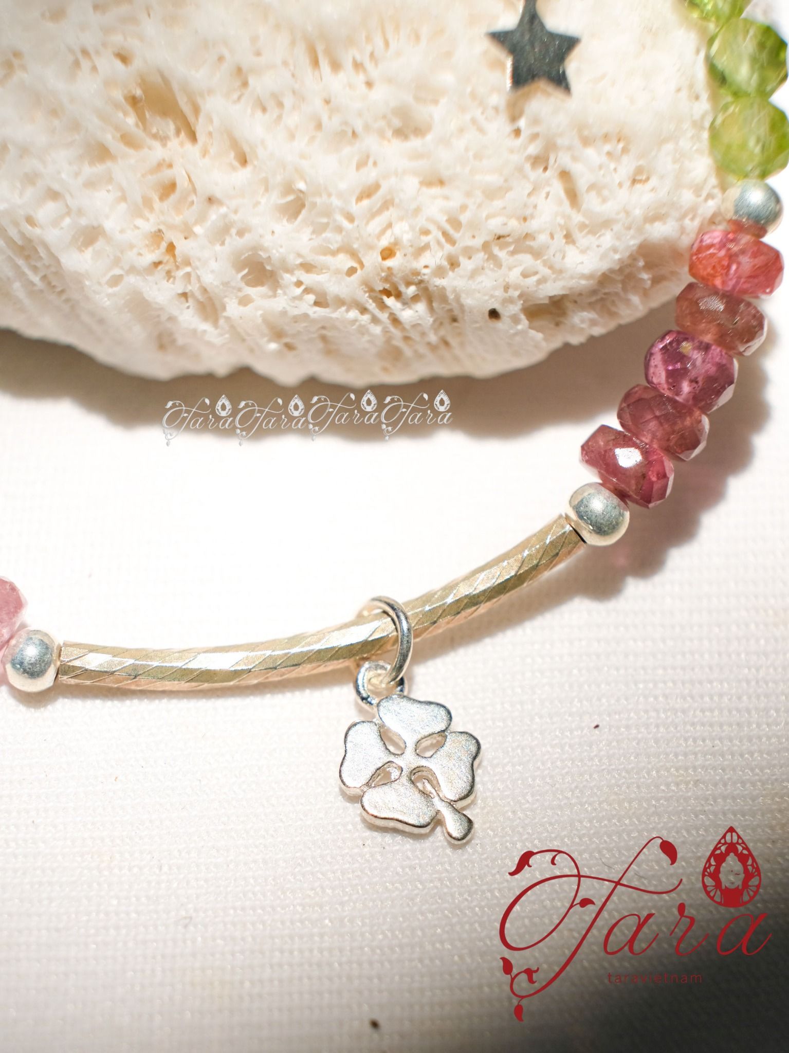  Vòng Pha Lê, Tourmaline và Peridot 