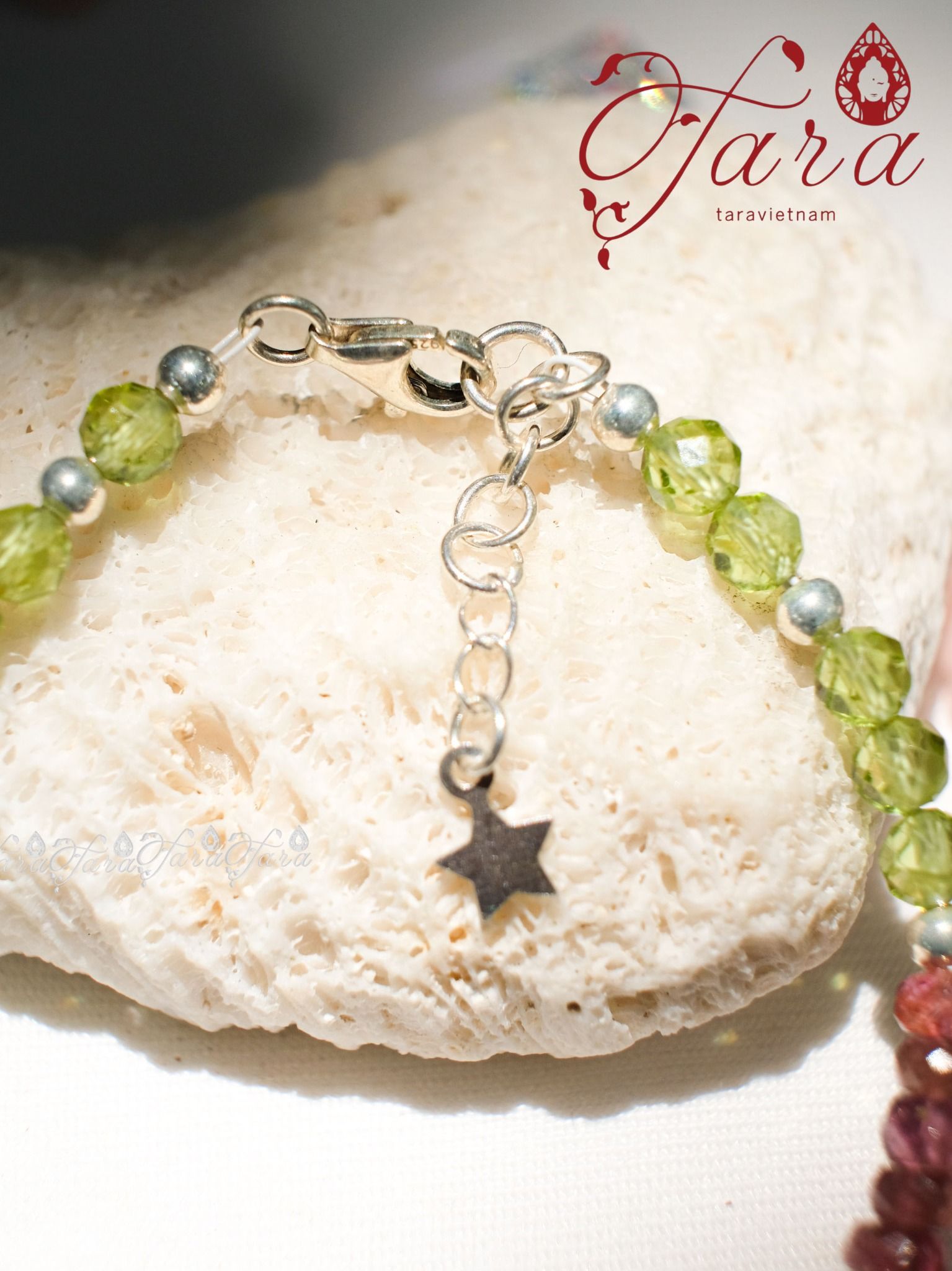  Vòng Pha Lê, Tourmaline và Peridot 