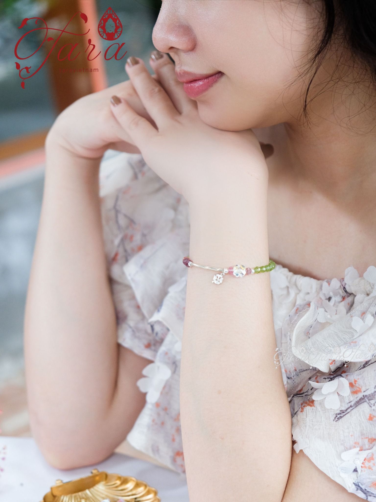  Vòng Pha Lê, Tourmaline và Peridot 