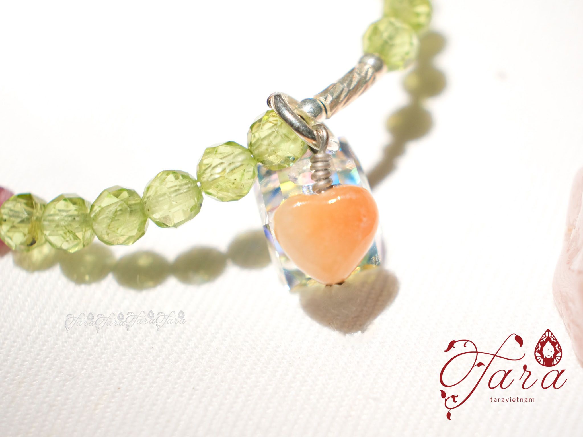  Vòng Peridot, Tourmaline và Pha Lê 