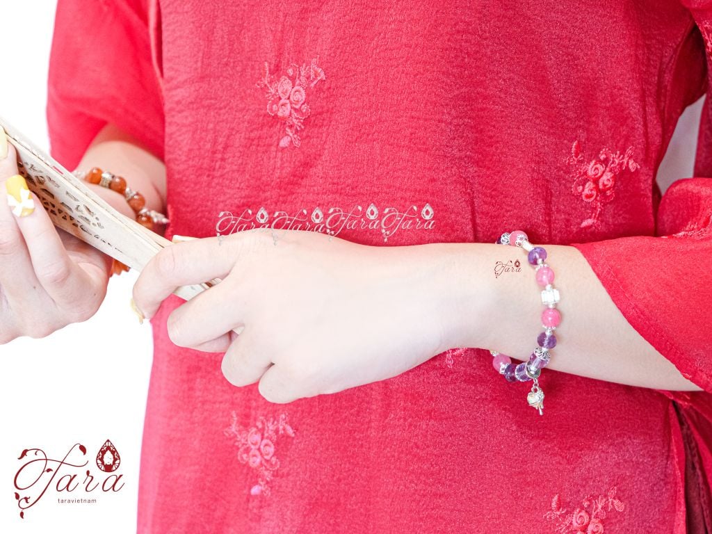  Vòng Thạch Anh Tường Vi, Thạch Anh Tím 