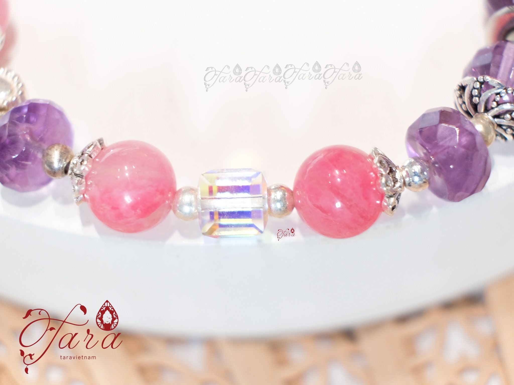  Vòng Thạch Anh Tường Vi, Thạch Anh Tím 