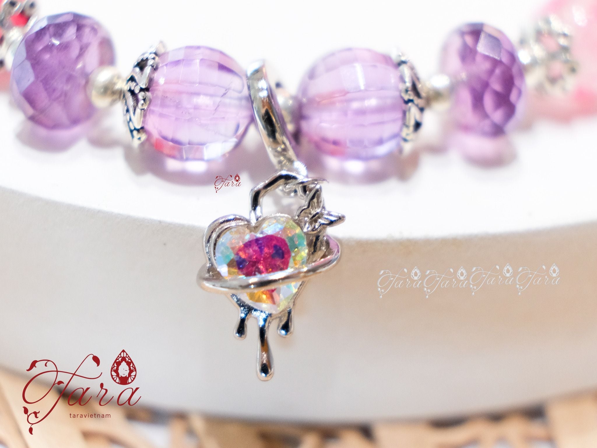  Vòng Thạch Anh Tường Vi, Thạch Anh Tím 